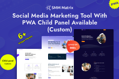 SMM Matrix - Social Media Marketing Panel with PWA
